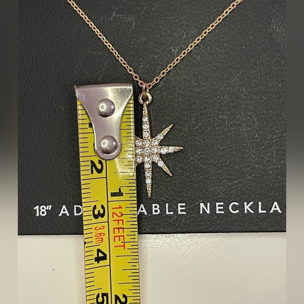 Juliet Star Pendant Gold-Tone 18” Adjustable Necklace - Picture 5 of 7